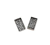 Ujjdwiurgh 2 Pièces Ajourées 12 Trous Humbucker Guitare Micro Couverture Accessoires de Remplacement pour Pièces de Guitare Électrique LP, Noir 70 X38 X16mm