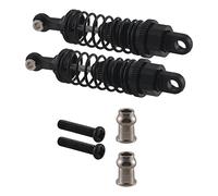 Ujjdwiurgh 2 PièCes Amortisseur RéGlable D'Amortisseur de 65 Mm pour Rc Voiture 1/18 A959 A969 A979 K929, Noir
