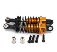 Ujjdwiurgh 2 PièCes Amortisseur RéGlable D'Amortisseur de 65 Mm pour Rc Voiture 1/18 A959 A969 A979 K929, Jaune