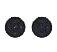 Ujjdwiurgh 2 Pièces Clé de Commande de Volant de Voiture Télécommande sans Intelligente Bouton Accessoire Kit de Pièces pour la Navigation de Voiture DVD Commande de Direction