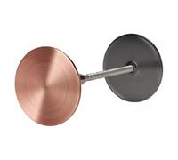 Ujjdwiurgh 2 Pièces Couvercle de Trou de Porte Plaque de Remplissage de Trou de Porte Plaque de Bouton de Porte en Acier Inoxydable, Augmente la Sécurité de sur les Portes D'Entrée