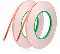 Ujjdwiurgh 2 Pièces de de Blindage en Cuivre 1/4 Pouce X 164 Pieds, en Feuille de Cuivre et de Blindage en Cuivre pour Adhésif Conducteur en Cuivre