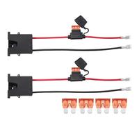Ujjdwiurgh 2 Pièces de Rechange pour Adaptateur D'Alimentation 12 V, Faisceau de Câbles avec 6 Fusibles, Faisceau de Batterie 12 V pour à Monter
