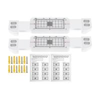 Ujjdwiurgh 2 Pièces D'Enregistrement de Surveillance des Fissures, plus un Moniteur de Fissures D'Angle Révélateur pour L'Enregistrement Standard des Fissures et des Coins Révélateurs