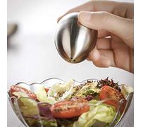 Ujjdwiurgh 2 PièCes en Acier Inoxydable PoivrièRe en Forme D'Oeuf SalièRe Ensemble Outil de Cuisine