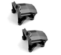 Ujjdwiurgh 2 PièCes en MéTal Couvercle de DifféRentiel et Couvercle de BoîTe de Vitesses pour 1/5 X- Xmaxx 6S 8S PièCes de Mise à Niveau de Voiture RC,1