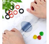 Ujjdwiurgh 2 Pièces Outils de Rouleau D'Argile Polymère, Rouleau à Pâtisserie en Acrylique avec Anneau D'Épaisseur pour Outils de Bricolage D'Artisanat en Argile