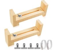 Ujjdwiurgh 2 Pièces Paracord Jig Bracelet Maker Réglable en Forme de U Kit de Gabarit de Bracelet en Bois à Échelle avec 2 Pièces Sizer de Bracelet Facile à Installer