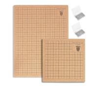 Ujjdwiurgh 2 Pièces Planche à Macramé et Épingles, Planche à Macramé 8x8 Pouces 12x16 Pouces avec Grilles, avec 100 Épingles en T pour Projet de Bracelet de Tressage