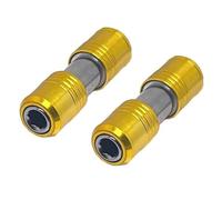 Ujjdwiurgh 2 Pièces Porte-Embout de Tournevis Portable Tige D'Extension à Double Tête à Dégagement Douille Adaptateur à Vis Hexagonale 1/4 Pouce