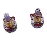 Ujjdwiurgh 2 Pièces Potentiomètre de Guitare Cannelé Pot Guitare Électrique Effet Basse Ampli Tonalité Volume 18MM Pièces D'Arbre