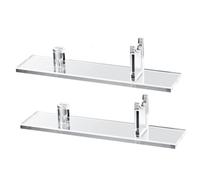 Ujjdwiurgh 2 Pièces Présentoir à Couteaux Étui à Couteaux en Acrylique Porte-Couteau pour la Décoration Intérieure (Base Transparente)