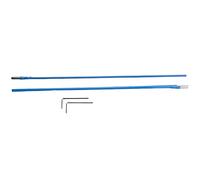 Ujjdwiurgh 2 PièCes SéRies 46 CmDeux Way Rod Type Double Action Guitare Truss Rod Acier Bleu Guitare PièCes Accessoires