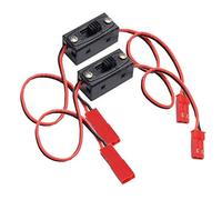 Ujjdwiurgh 2 PièCes SéRies Allumé/éTeint Interrupteur d'alimentation RéCepteur JST Connecteur pour TéLéCommande 1/10 1/8 Voiture Chenille VéHicule Tout-Terrain Avion Multi-Rotor