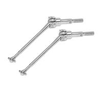 Ujjdwiurgh 2 PièCes SéRies Arbre D'EntraîNement en MéTal CVD 0090 pour 12428 12423 1/12 TéLéCommande Voiture Chenille Short Course Camion Upgrade PièCes