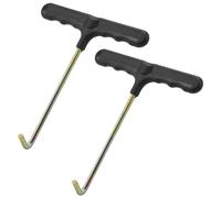 Ujjdwiurgh 2 PièCes SéRies Outil de Traction de Ressort de Trampoline, Outil D'Extracteur de Ressort de Crochet en T D'Extracteur de Trampoline