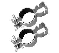 Ujjdwiurgh 2 Pinces Verticales Réglables pour Supports de 1,5 Pouces ou 2 Pouces de Diamètre, Colliers de Serrage pour Tuyaux et Rideaux pour Accessoires de Suspension