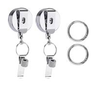 Ujjdwiurgh 2 Porte-Stylos Rétractables, Porte-Clés avec Clip de Ceinture et Porte-Clés pour Infirmières, Enseignants, Serveuses, Installation Facile, Facile à Utiliser