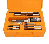 Ujjdwiurgh 2 Pouces la TêTe Ennuyeuse Support de Tige R8 la TêTe Ennuyeuse avec 1/2 Pouce les Barres Ennuyeuses Indexables 13 PièCes SéRies D'Outils de TêTe de Forage en Carbure