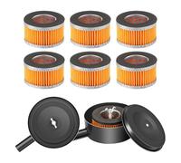 Ujjdwiurgh 2 Silencieux pour Compresseur D'Air avec 6 Éléments Filtrants D'Admission pour Compresseur D'Air, Accessoires pour Silencieux de Bruit