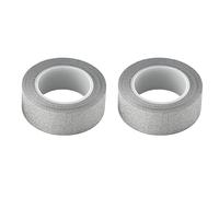 Ujjdwiurgh 2 X 10M Bâton De Washi À Briller Papier DIY Artisanat De DÉCoration DÉCoratif Auto-AdhÉSif Argent