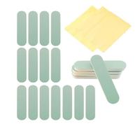 Ujjdwiurgh 20 Bâtons de Polissage Rectangulaires en Plastique Argenté de 3,54 Pouces, Barres de Polissage de Nettoyage Double Face pour