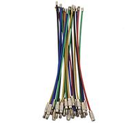 Ujjdwiurgh 20 Pack Coloré Enduit de Nylon d'acier Inoxydable Porte-CléS 2Mm 6 Pouces Câble d'avion Boucles Porte-CléS pour Les ÉTiquettes de Bagages ou ÉTiquettes D'Identification
