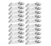 Ujjdwiurgh 20 PCS Connecteur de Coin de Meuble Universel, Connecteur D'Angle Argenté, Triangle de Support de Meuble