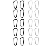 Ujjdwiurgh 20 Pcs D-Ring Verrouillage Mousqueton Porte-CléS Clip Verrouillage Mousqueton Crochet Camping en Plein Air Equipmengt-Caribeaner, Boucle de Verrouillage