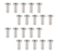 Ujjdwiurgh 20 PicèEs SéRies en Acier Inoxydable Manches de Protection Manches de Protection Oeillet Kit pour 1/8 Pouces de Corde Rambarde de CâBle, DIY Balustrade T316 Marine Grade