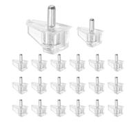 Ujjdwiurgh 20 PièCes 3 Mm Goupilles D'éTagèRe Chevilles de Support Claires Chevilles D'éTagèRe D'Armoire Pinces de Support D'éTagèRe Chevilles pour Meubles de Cuisine