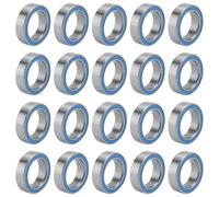 Ujjdwiurgh 20 PièCes 6700- Haute Qualité 6700 10X15X4Mm Joint Miniature Roulement à Billes à Gorge Profonde, Bleu