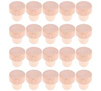 Ujjdwiurgh 20 PièCes Bouchons de Vin en Forme de T Bouchons de DéGustation Bouchons de Vin en Forme de T avec Dessus en HêTre Bouchon de Bouteille de Vin en Bois Bouchons Bouteille