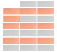 Ujjdwiurgh 20 Pièces de Feuille D'Anode en Zinc Pur, Feuille D'Anode en Cuivre de Haute Pureté, Feuille de Cuivre de Zinc D'Électrode pour L'Énergie Fruitière