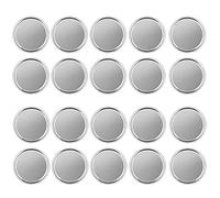 Ujjdwiurgh 20 PièCes Disques DoréS Anneaux de Reliure Disques de Reliure en Plastique pour Cahier et Agenda Scrapbooking (Argent)