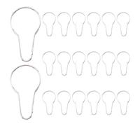 Ujjdwiurgh 20 PièCes Engins de PêChe Rotary Clip de LibéRation de, avec Anneau Les Panneaux de Particules Offshore Abaissement du MâT