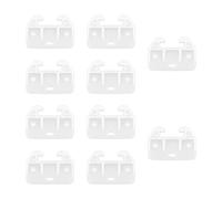 Ujjdwiurgh 20 pièces Guides de Rail de Tiroir Guides de Tiroir en Plastique GlissièRes de Tiroir PièCes de Rechange pour Meubles pour Commodes, Huches