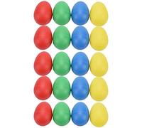 Ujjdwiurgh 20 Pieces Oeufs Shaker Plastique Musical Shaker A Oeufs avec 4 Couleurs Oeuf de Maracas pour Enfants A Percussion