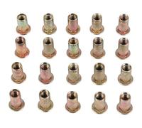 Ujjdwiurgh 20 Pieces Rivet d'ecrou A plat metrique en acier M5 ecrou aveugle