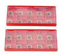 Ujjdwiurgh 20 PièCes SéRies Insert de Carbure CCMT09T304 CCMT32.51 Outil de Tournage en MéTal US735 Outils Outils de Tour CCMT 09T304 Fraise à Surfacer Outil CNC