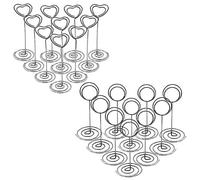 Ujjdwiurgh 20 PièCes SéRies Titulaire de la Carte Titulaires en MéTal NuméRo de la Table Titulaires Nom Carte Titulaires MéMo Clip pour la FêTe de Mariage Bureau Bureau