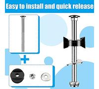 Ujjdwiurgh 20 PièCes Vis de Trampoline Accessoires de Trampoline Outil de Stabilité de Trampoline PièCes de Vis pour Grands et Petits Trampolines