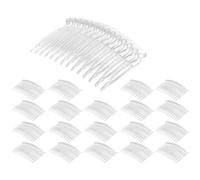 Ujjdwiurgh 20 X Pinces une Cheveux en Plastique Transparent Couleur Barrettes 70X40Mm pour Peignes LatéRaux