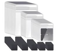 Ujjdwiurgh 200 Bandes Anti-Ternissement avec Ensembles de à en Plastique, 100 de Rangement et 100 Bandes Anti-Ternissement (3 Tailles)