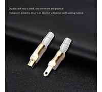 Ujjdwiurgh 200Pcs / 50Paires Connecteur D'Enveloppe de de Douille de Bornes À Sertir de Mâle Spade pour 22-16 Awg 2.8Mm