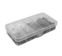 Ujjdwiurgh 200PCS M3 M5 M6 M8 Vis à TêTe Hexagonale à Six Pans Creux Kit D'Assortiment de Vis (Acier Allié Noir)