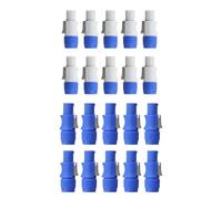 Ujjdwiurgh 20pcs 3 Broches de Signal de Connecteur PowerCon Male PowerCon pour la Puissance de la Lumière et de la Lumière de la Scène