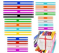 Ujjdwiurgh 20pcs Colorful 5 Tailles Silicone Rubbers Bands de Caoutchouc Élastiques à L'Écart Élastique