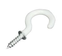 Ujjdwiurgh 20X Pvc Enduit Vis En Acier Inoxydable dans La Tasse Crochets Anneau Usine Cintre Titulaire Porte Barre Outil