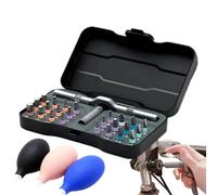 Ujjdwiurgh 24 en 1 Tournevis à Cliquet Multifonctionnel Set Multi Embouts Magnétiques Mini Outil de Réparation Outil Ménager pour Électronique